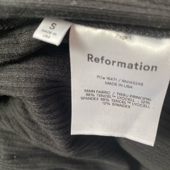 Reformation Kassia Pants Small Black - Picture 3 of 3